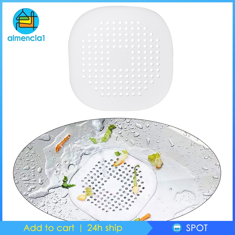 Almencla Floor Drain Covers Silicone Drain Strainers Hair Catcher