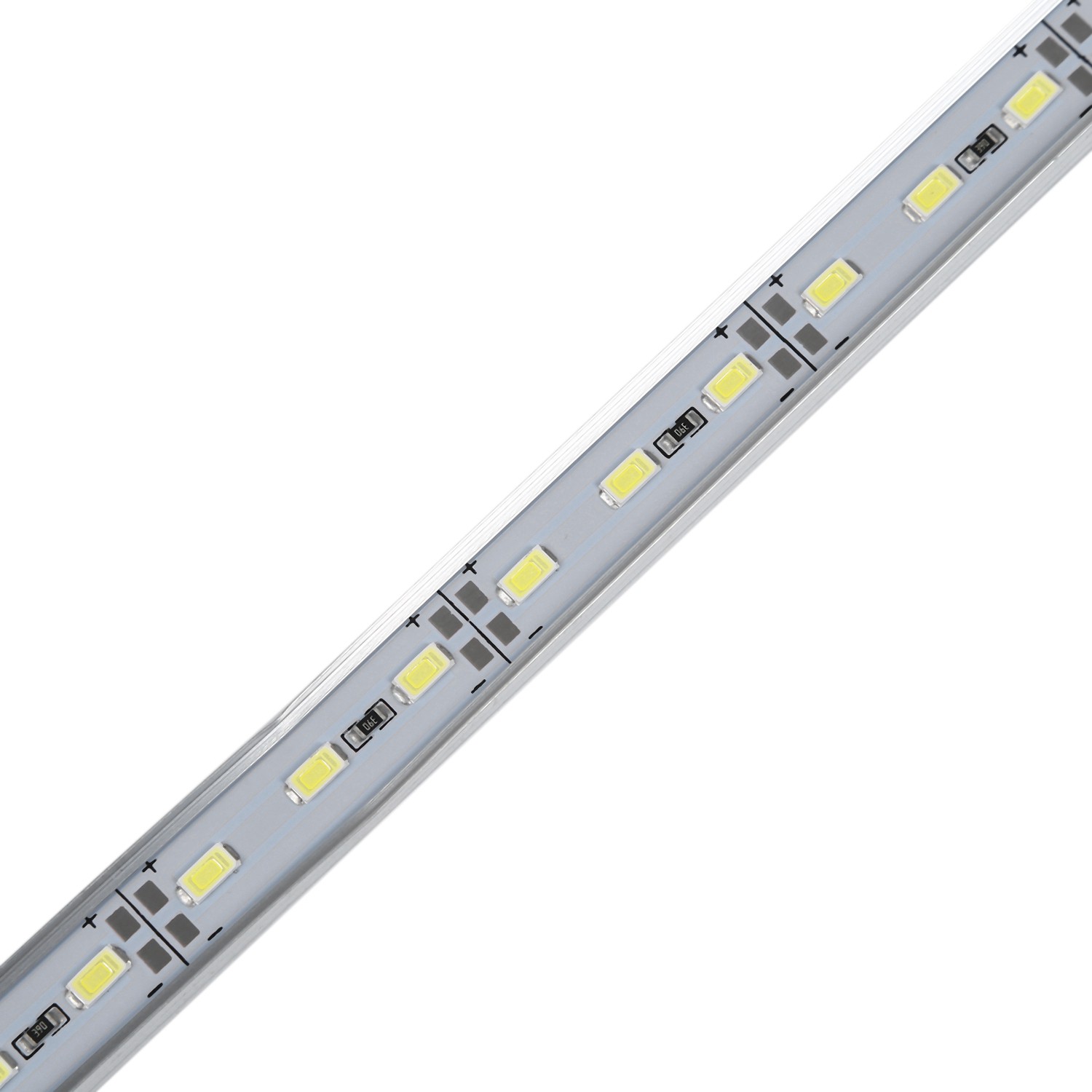 COD 50CM 12V 36 LED 5050 SMD Hard Strip Light Aluminum Rigid Warm White