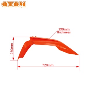 Otom Plastic Front Fender Universal Protector Mudguard Cover