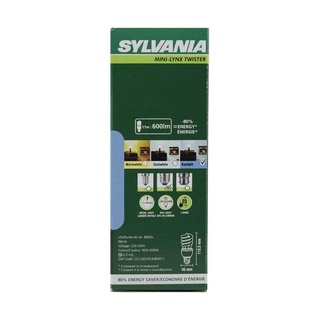 Sylvania หลอดประหยดไฟ Mini Lynx Twister 11W ขว E27 แสงเดยไลท 2