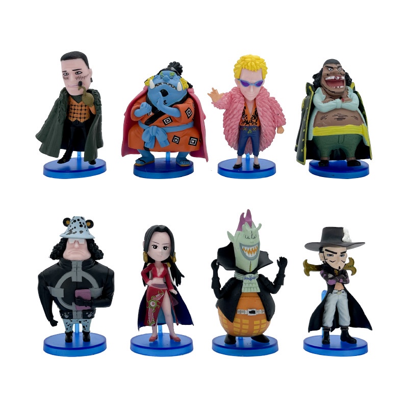 โมเดลฟกเกอร PVC อนเมะ One Piece Shichibukai Q Version ของเลนสาหรบ