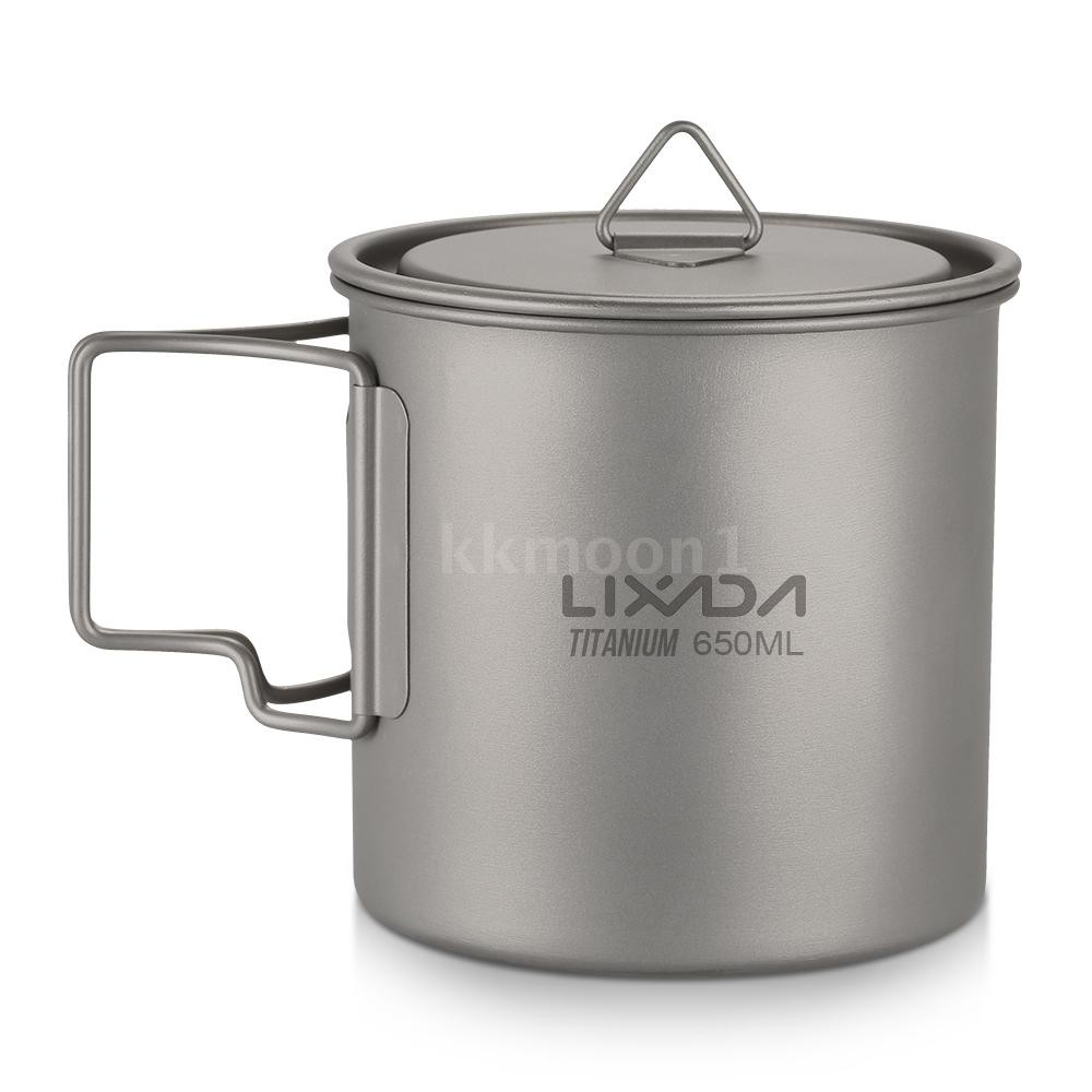 Lixada Ultralight Titanium Cup Outdoor Portable Pcs Cup Set Ml