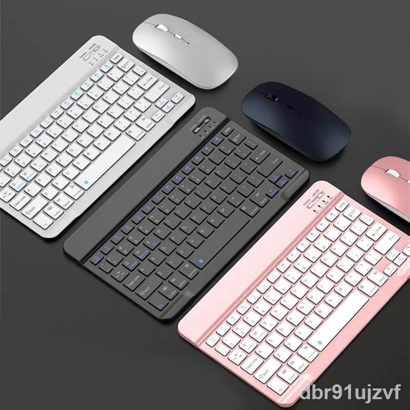 Mini Wireless Bluetooth Keyboard Chiclet Keys Quiet Slim Keyboard