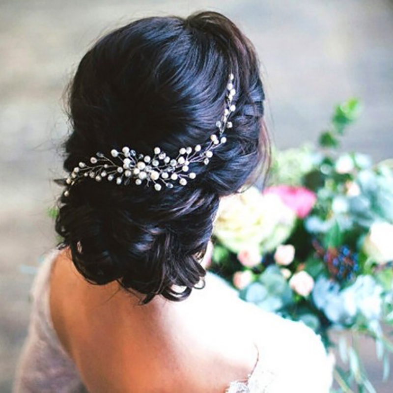 ครสตลWedding Head Flower Crystal earl Hair Combs For Brides Handmade