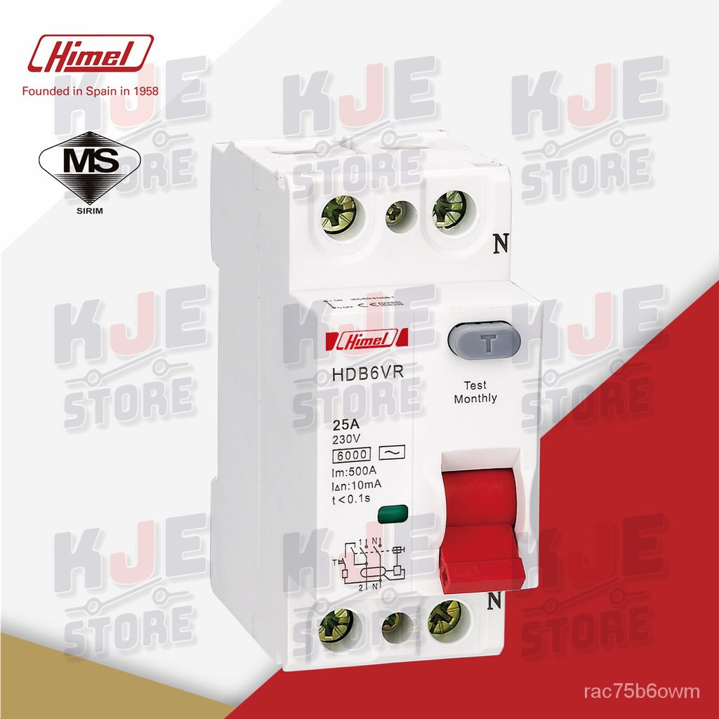 Himel Elcb Rccb P A Ma For Water Heater Hdb Vr Lc Ready Stock