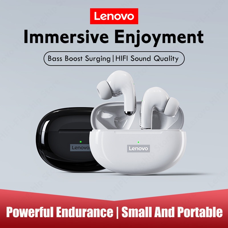 WOriginal Lenovo LP5 Mini Bluetooth Earphone 9D Stereo Waterproof