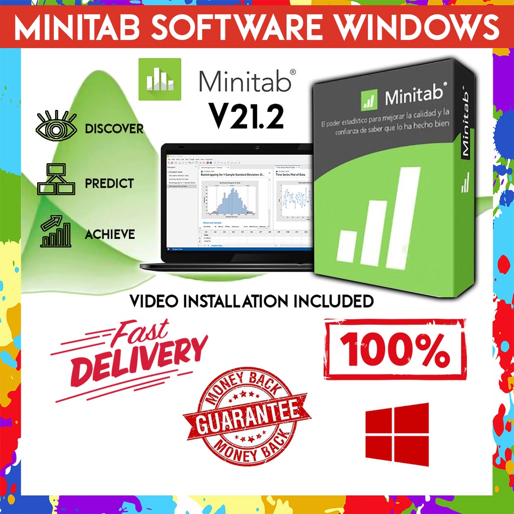 Minitab 21 V21 2 Latest 2022 Lifetime For Windows Shopee Thailand