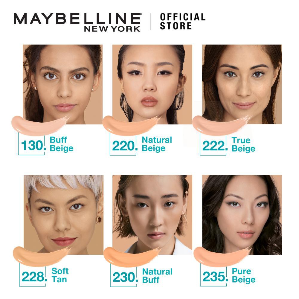 เมย์เบลลีน ฟิต มี แมท แอนด์ พอร์เลส ลิควิด ฟาวเดชั่น รองพื้น MAYBELLINE FIT ME Foundation 30 ml. (รองพื้นคุมมัน) #6
