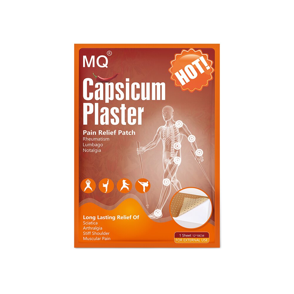 MQ 6PCS Capsicum Plaster Medical For Muscle Medical Chilli Pain Relief