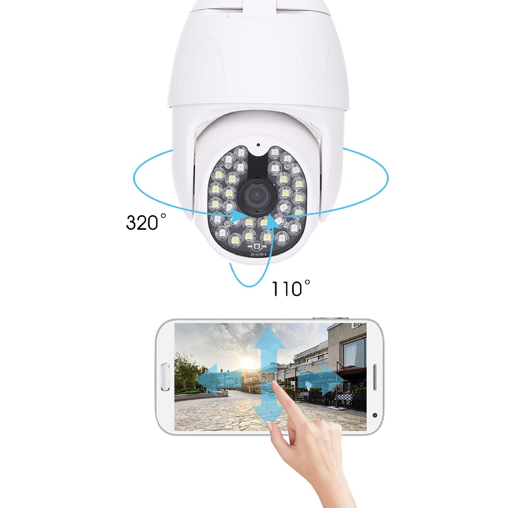 Evkvo Yoosee Mp Ptz Cctv Ip Camera Led Full Color Night Vision