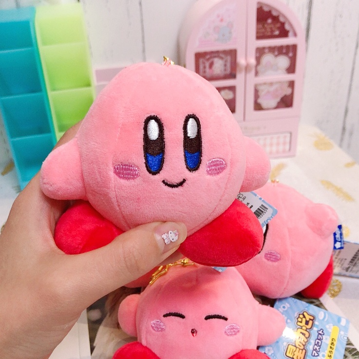 Anime Kawaii Cute Cartoon Star Kirby Plush Doll Toy Pendant Pink Girl