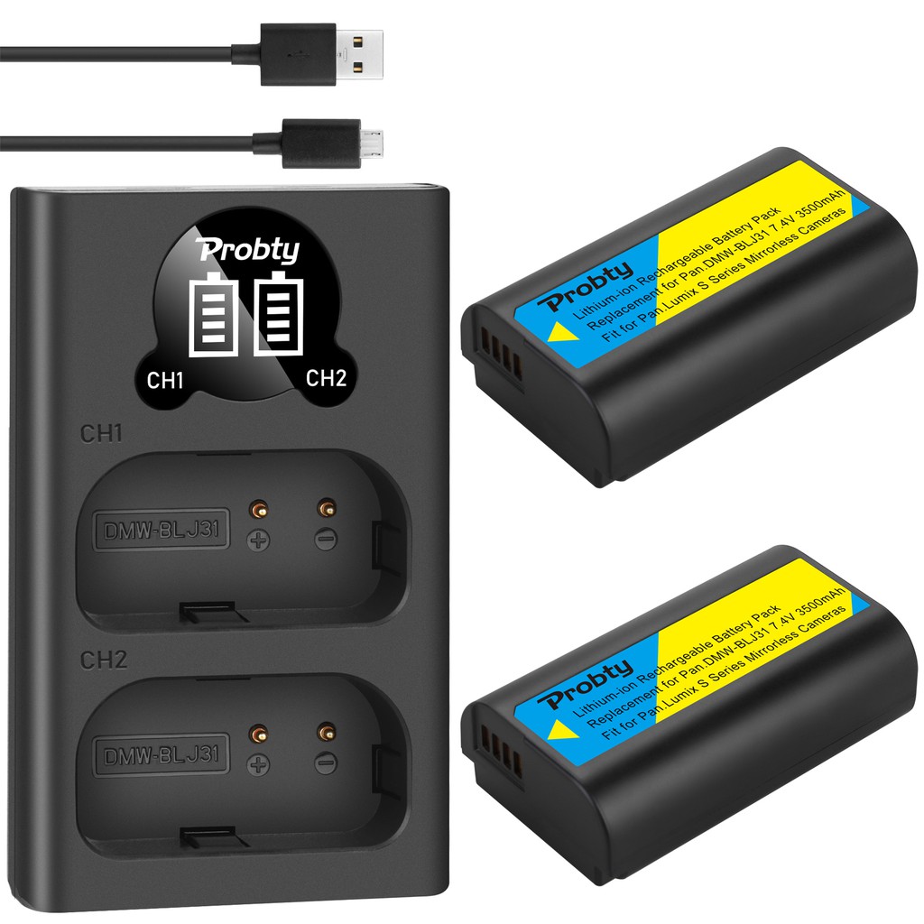 Mah Dmwblj Dmw Blj Battery Lcd Usb Dual Charger For Panasonic