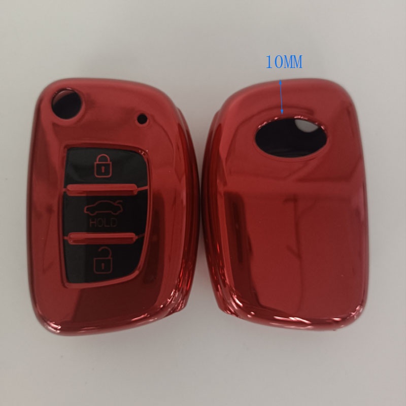 TPU Car Folding Key Case Cover Keychain For Hyundai I10 I20 Ix25 Ix35