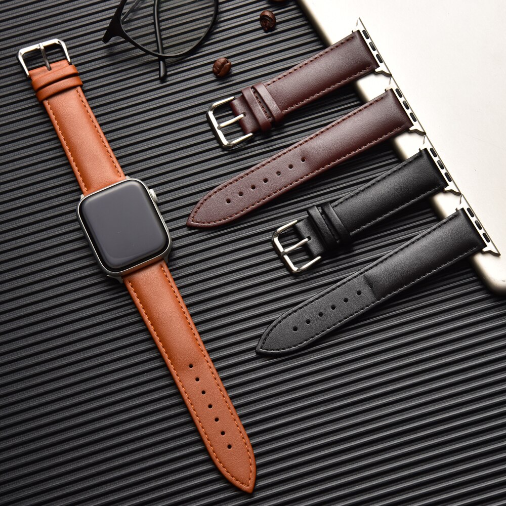 Genuine Leather Strap For Apple Watch Band Mm Mm Mm Mm High