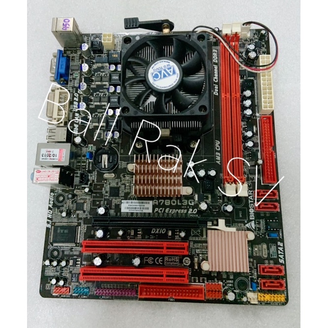 Biostar A780L3G AM3 CPU Athlon II X2 270 3 4Ghz ไมมฝาหลง No 450