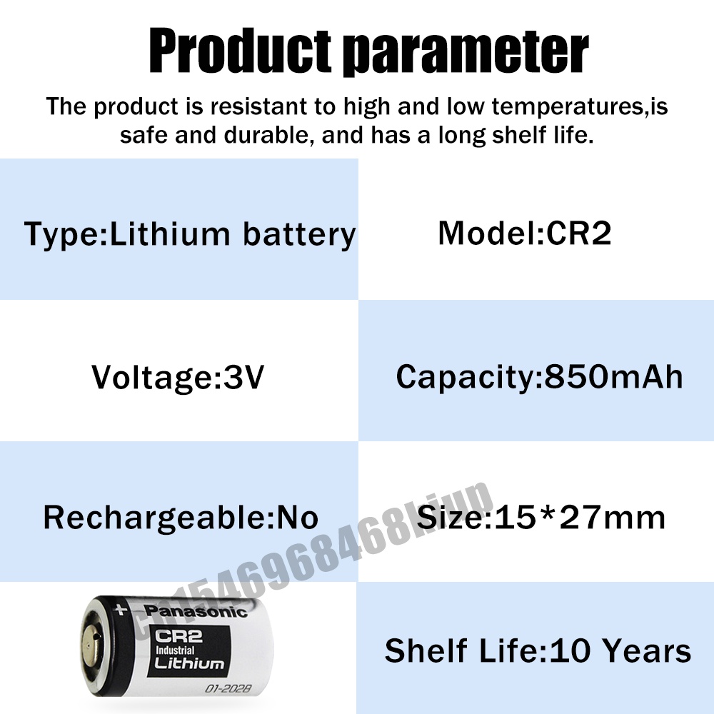 พานาโซนคanasonic CR2 CR15H270 DLCR2 ELCR2 3V 850mAh Lithium Battery