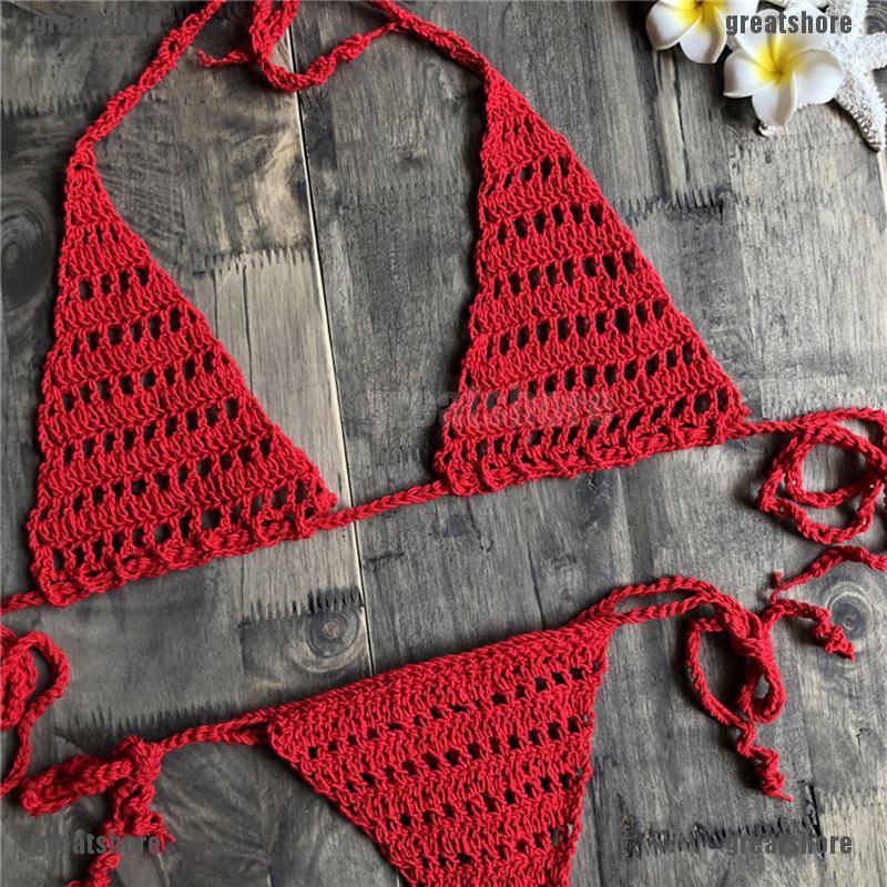 GRE Handmade Crochet Micro Bikini Set Lingerie Set Mini Bikini