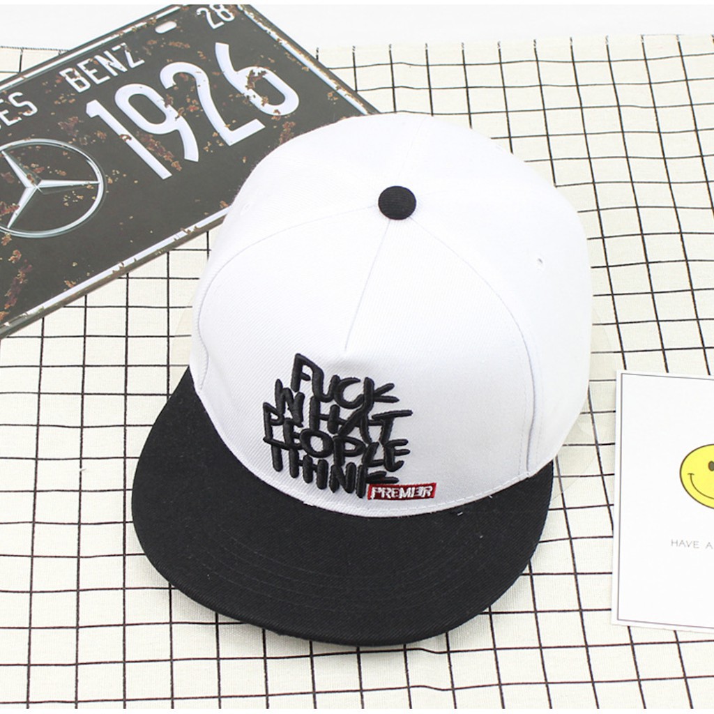 MG Fuck What People Think Embroidery Baseball Cap Snapback Hat