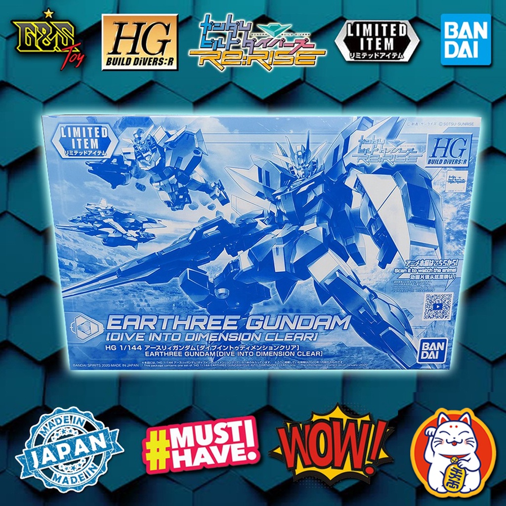 Hgbd R Earthree Gundam Dive Into Dimension Clear Gundam Build