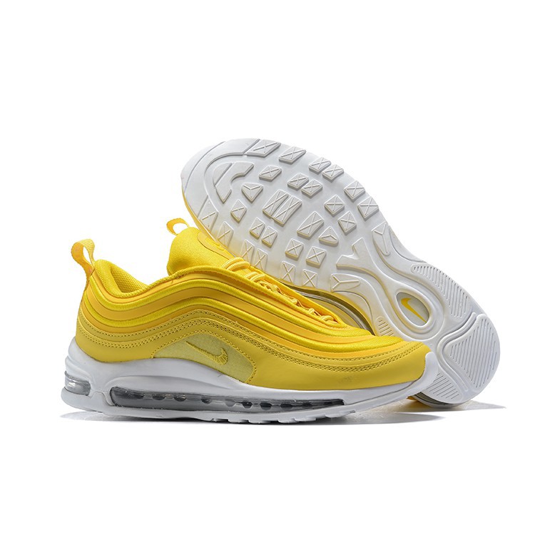 Nike Air Max 97 air cushion รองเท้าผ้าใบสีเหลืองไซส์ 40 46 Nike Air Max 97 air cushion รองเท้าผ้าใบสีเหลืองไซส์ 40 46