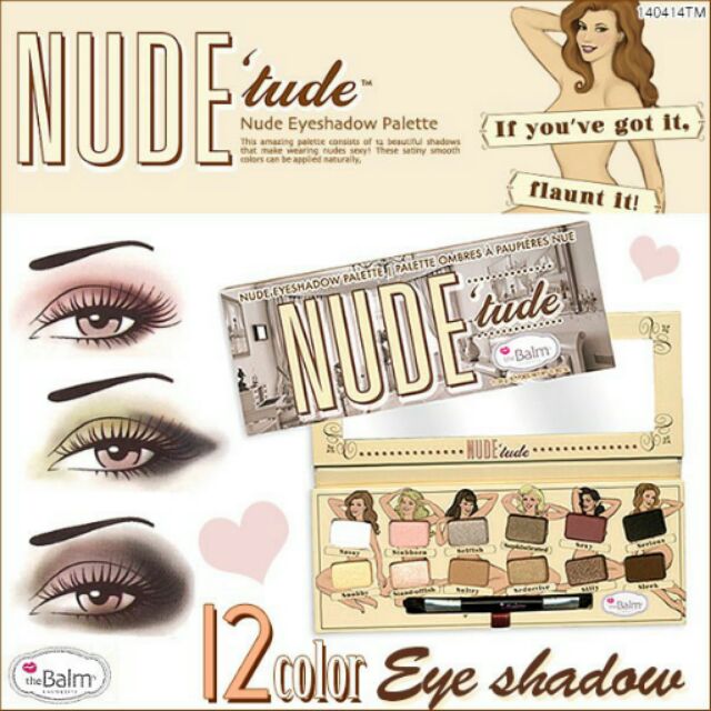 อายแชโดว The Balm Nude Tude Eyeshadow Palette Shopee Thailand