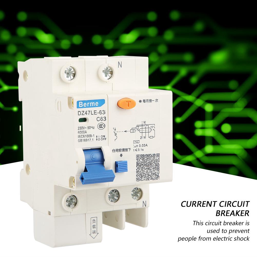 Dz P N C Rccb Residual Current Circuit Breaker V A