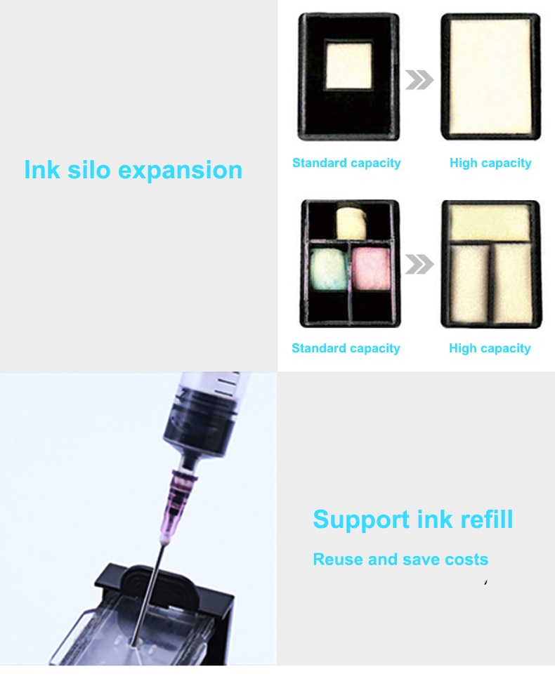 Einkshop Xl Refillable Ink Cartridge Replacement For Hp Xl Deskjet