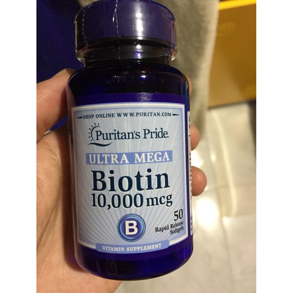 Puritan S Pride Biotin Mcg Rapid Release Softgels