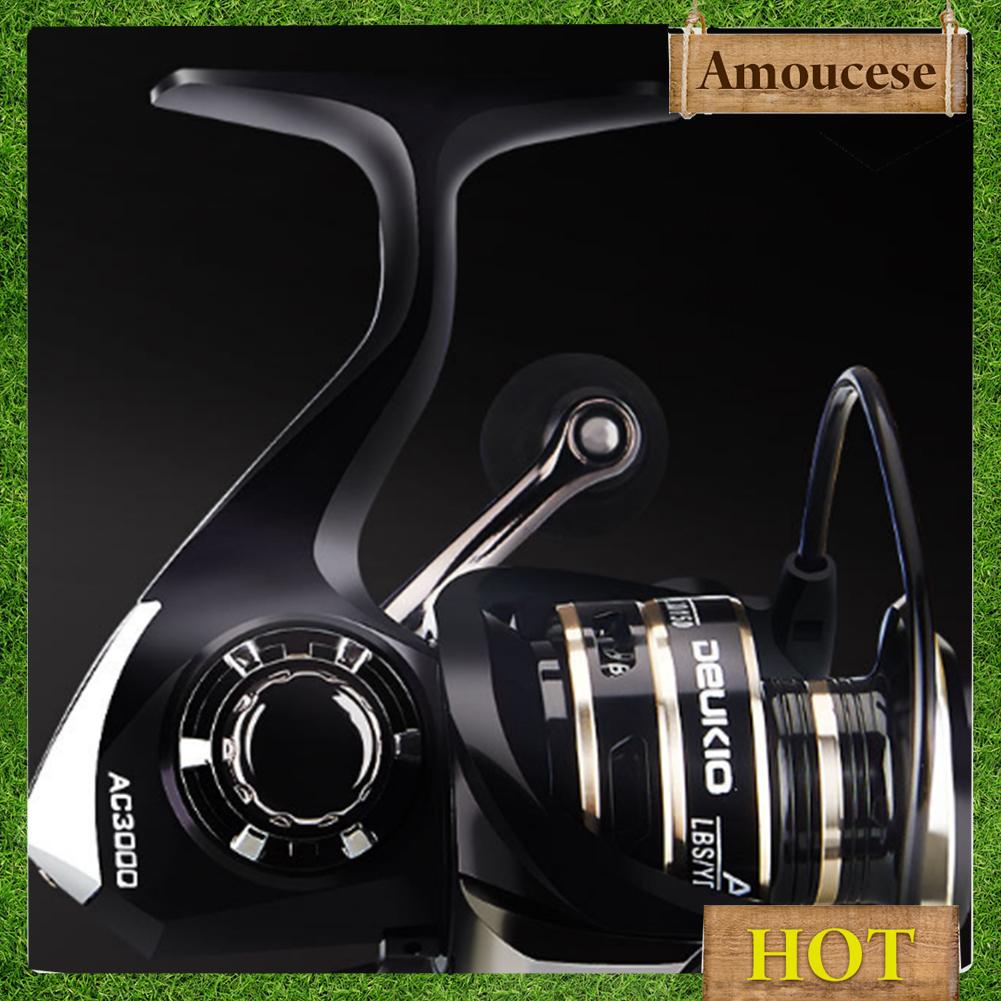 Spool Fishing Reel Metal Stainless Steel Handle Spinning Lure Fish