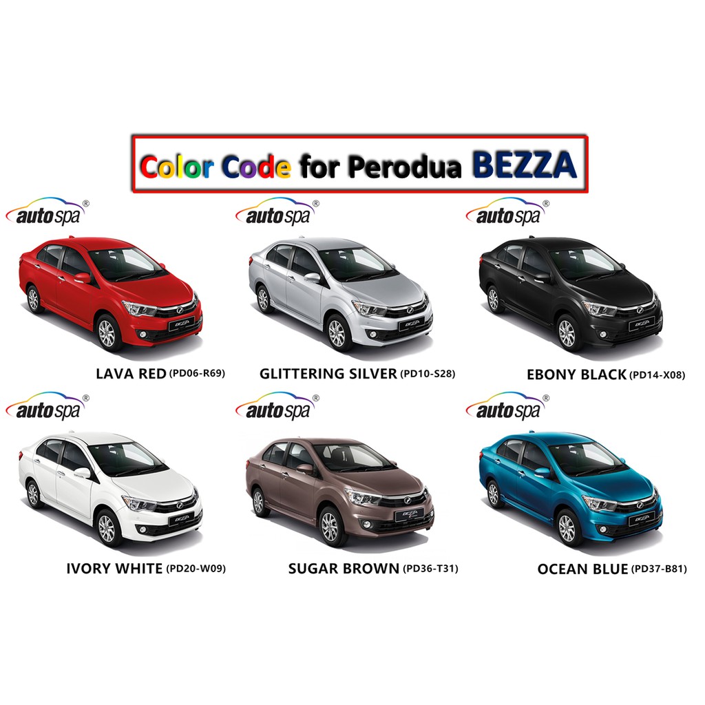 PERODUA BEZZA Original Touch Up Paint AUTOSPA Touch Up Combo Set