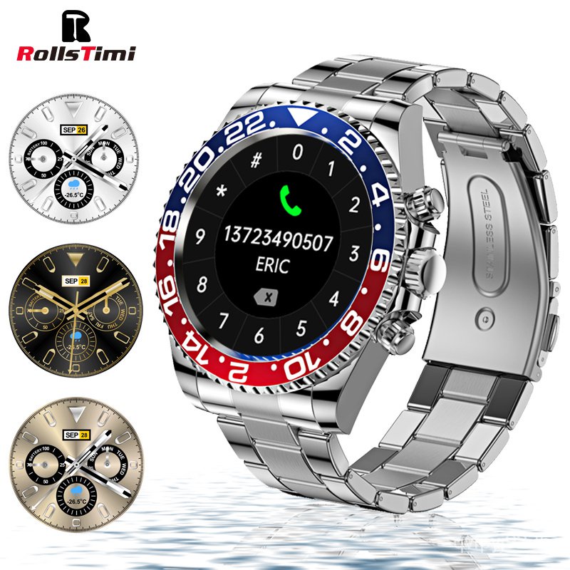 Rollstimi New Smart Watch Men Full Touch Screen Movement Fitness Ip