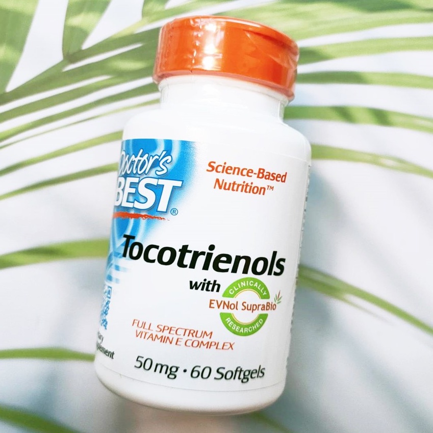 โทโคไตรอนอล Tocotrienols with EVNol SupraBio 50 mg 60 Softgels