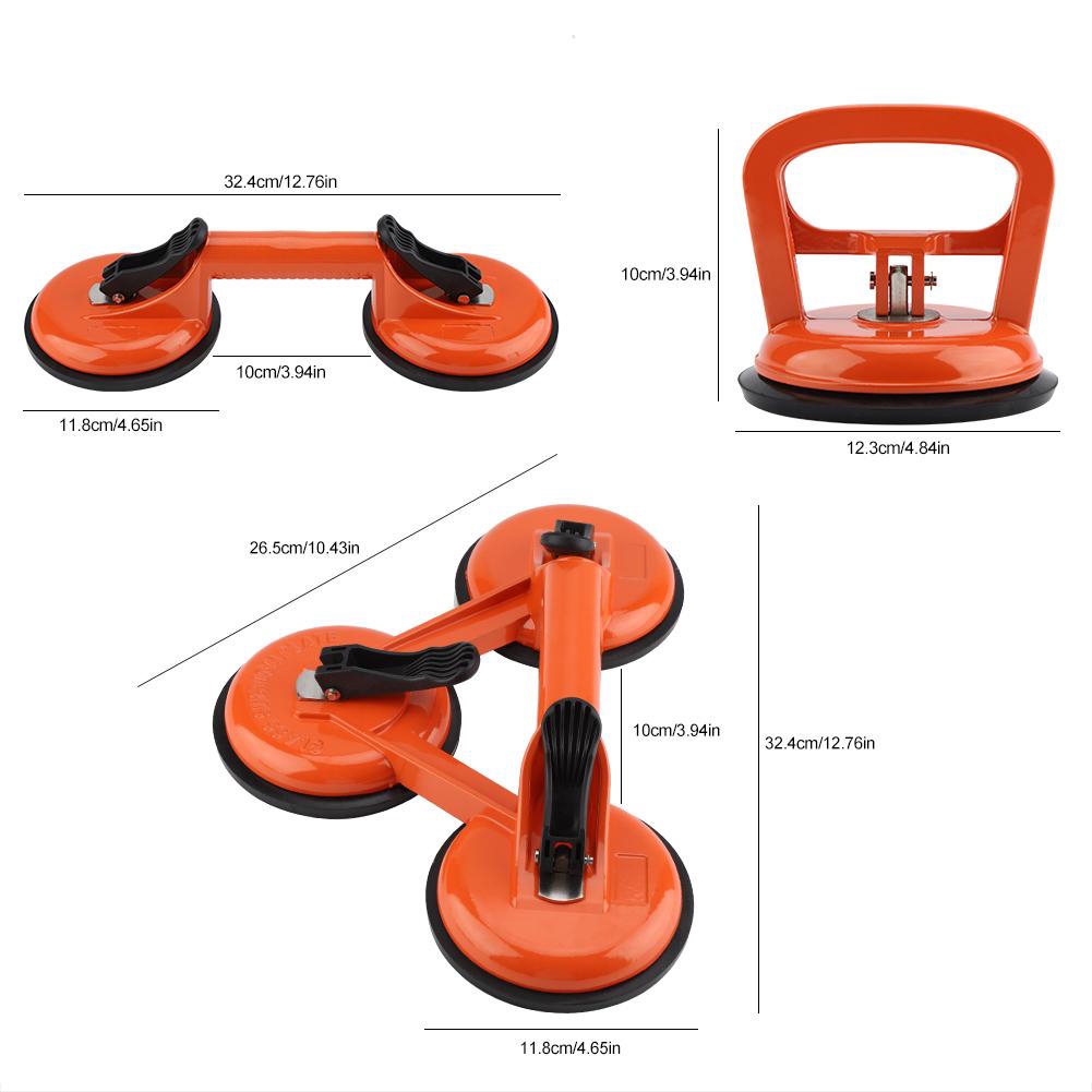 Ready Stock Aluminum Alloy Vacuum Suction Cup Glass Lifter Puller