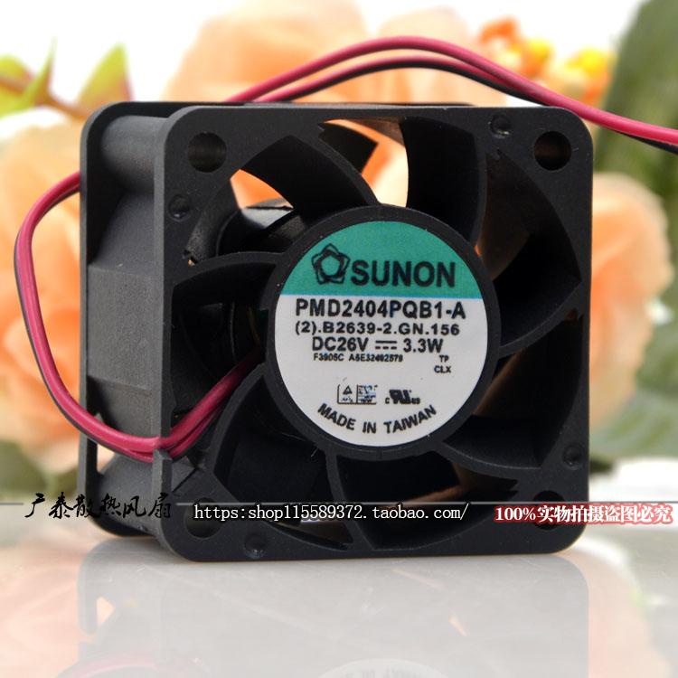 Pmd2404Pqb1 A 26V 3 3W SUNON 40x40 X 28 มม พดลมเพลาการไหลของนา