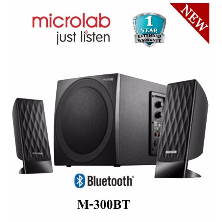 Microlab M300 BT Bluetooth Speaker 2 1 ch ลำโพงบลทธ 2 1สนคาใหมจาก