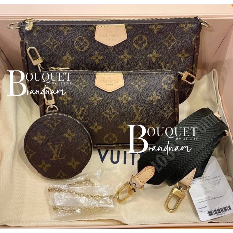 New Lv Multi Pochette Accessoires Microchip Bouquet Brandname Thaipick