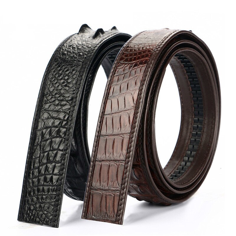 Genuine Crocodile Brand Leather Sword Waist Belt Men S Buckle Jeans