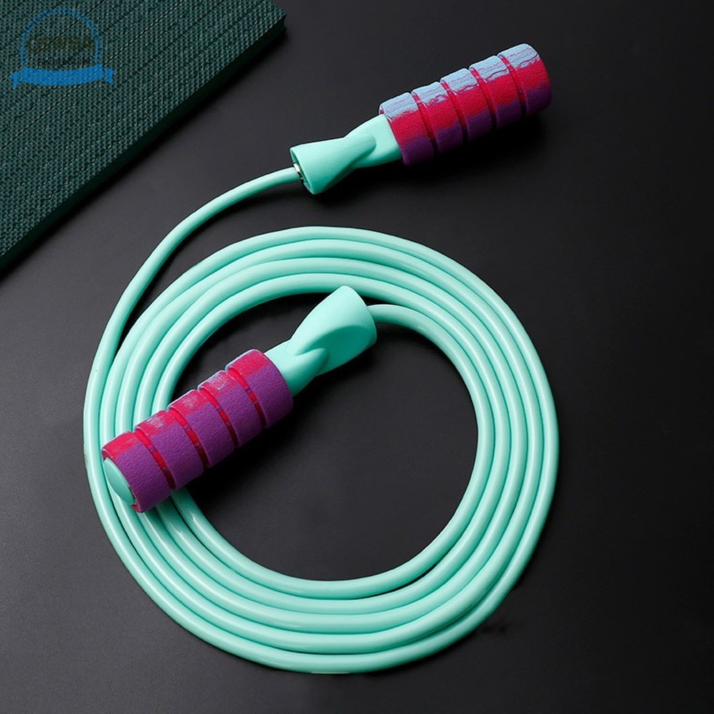 Qswba Jump Manila Rope Fitness Weight Loss Sports Dual Bearing Skipping