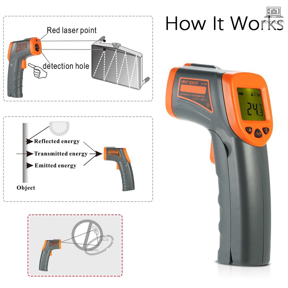 SMART SENSOR 32380 12 1 Portable Handheld Digital Non Contact IR