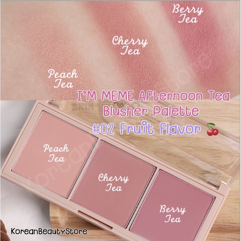 I M Meme Afternoon Tea Blusher Palette G Shopee Thailand