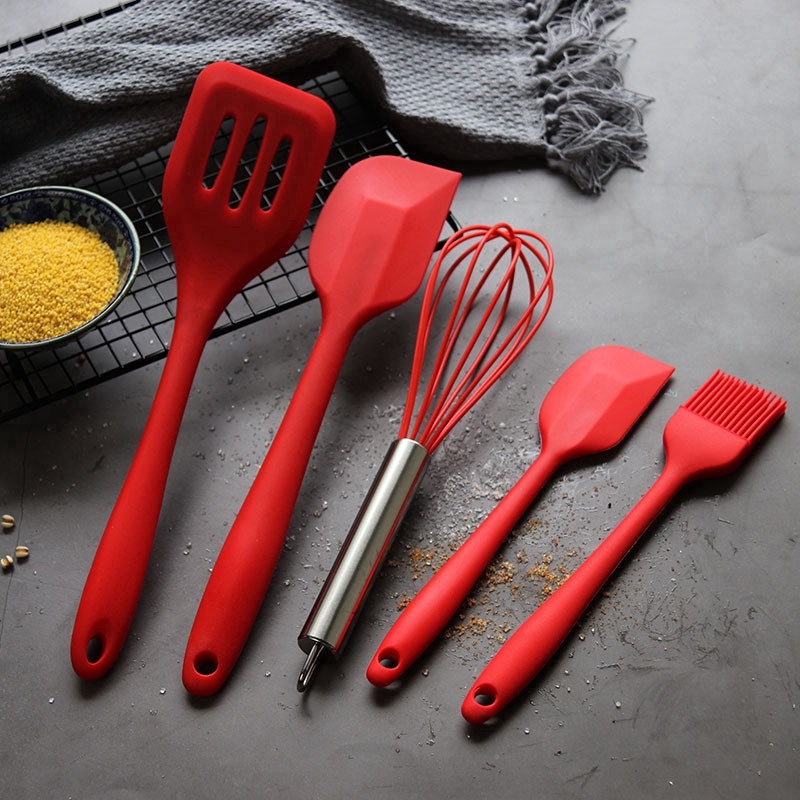 Pcs Set Non Stick Silicone Brush Egg Beater Spatula Kitchen Cooking