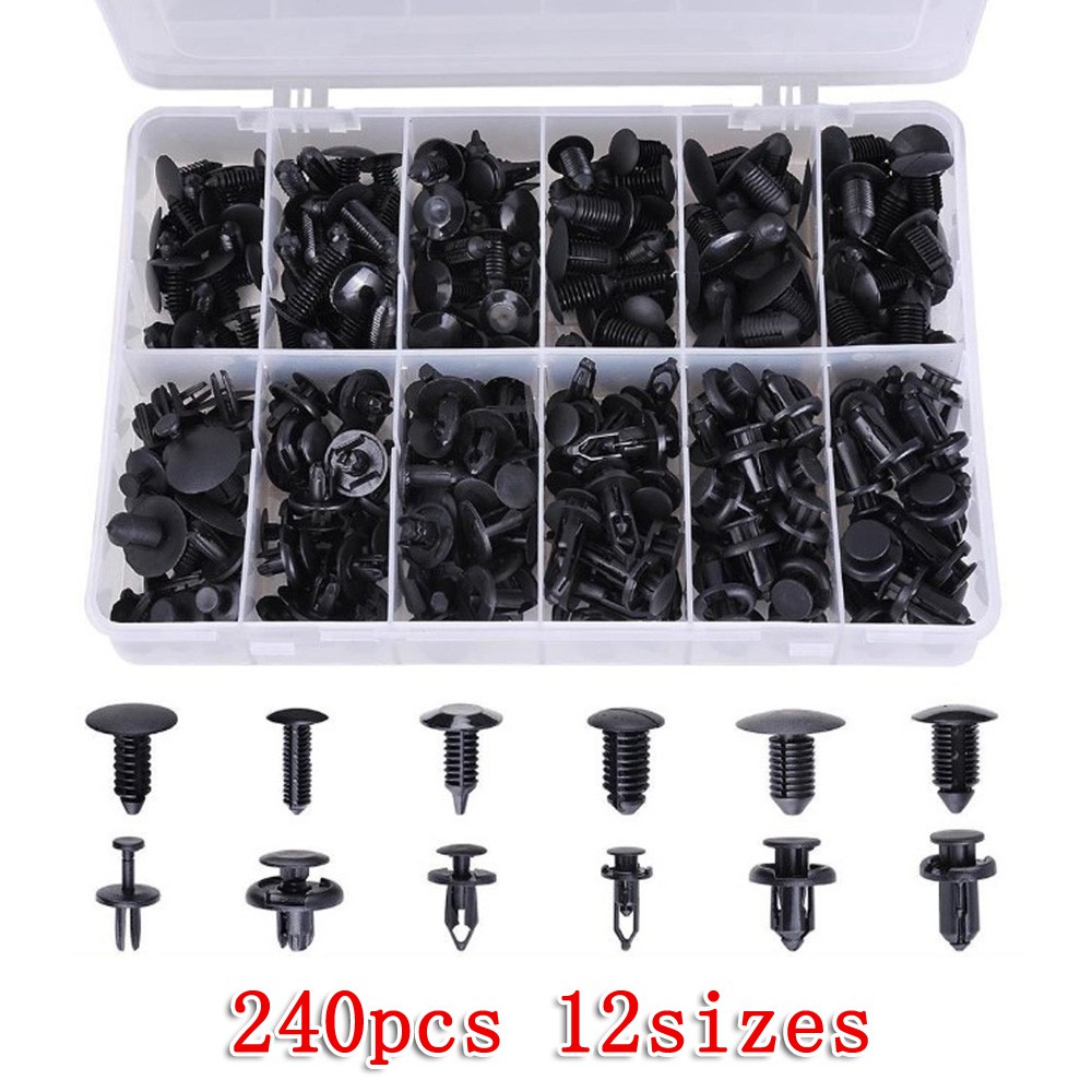 Pcs Car Push Retainer Clips Plastic Fasteners Kit Sizes Auto