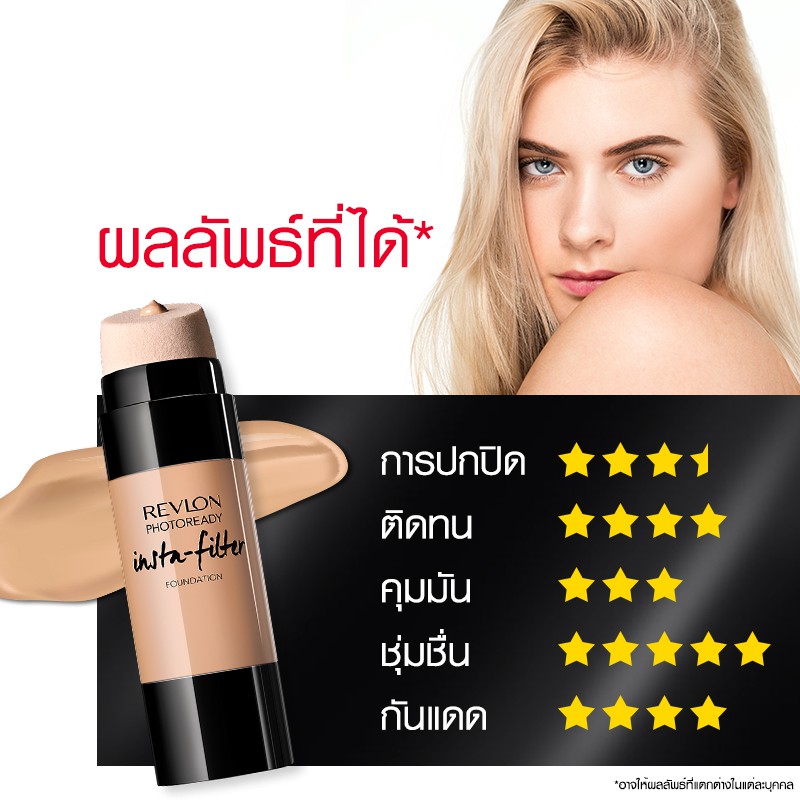 Revlon Photoready Insta-filter™ Foundation รองพื้นRevlon ฟาวเดชันรองพื้นหัวฟองน้ำต่อต้านแบคทีเรีย #6