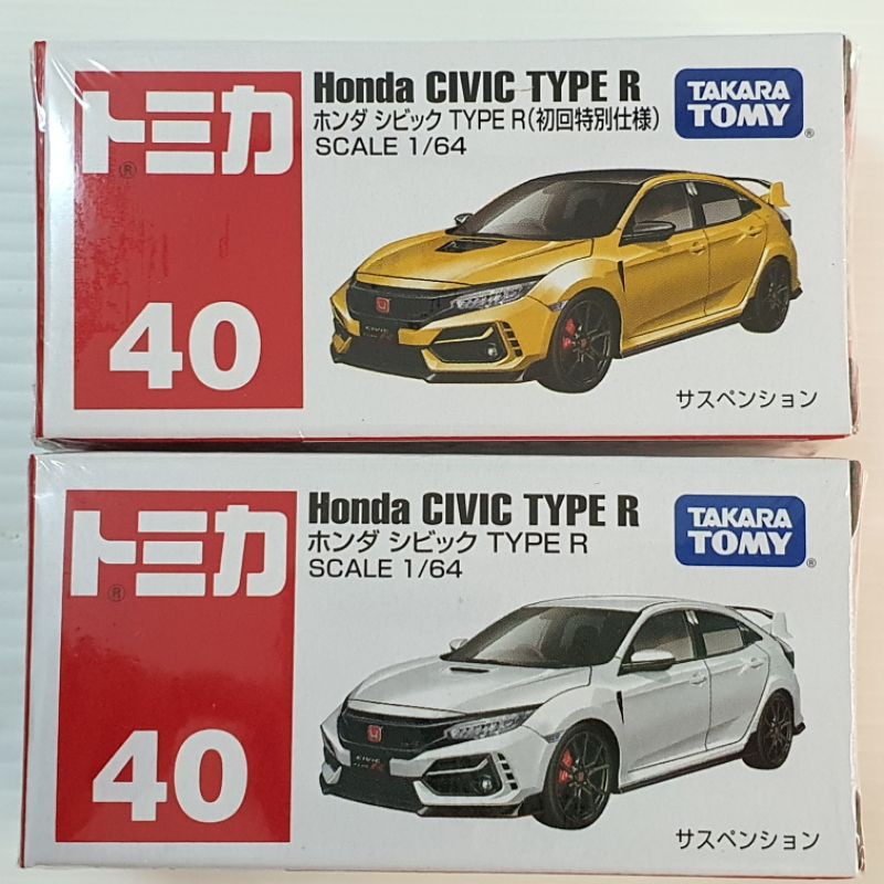 โมเดลรถเหลก Tomica Takara Tomy 40 Honda Civic Type R ตวใหม ของ