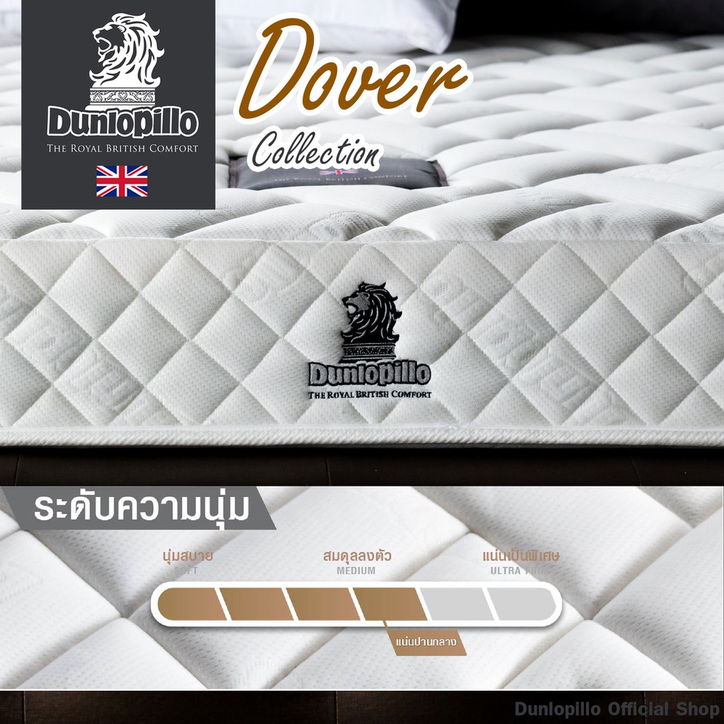 Dunlopillo ที่นอน รุ่น Dover สูง7นิ้ว ลดอาการปวดหลัง (แถมฟรีหมอนสุขภาพ) ส่งฟรี #8