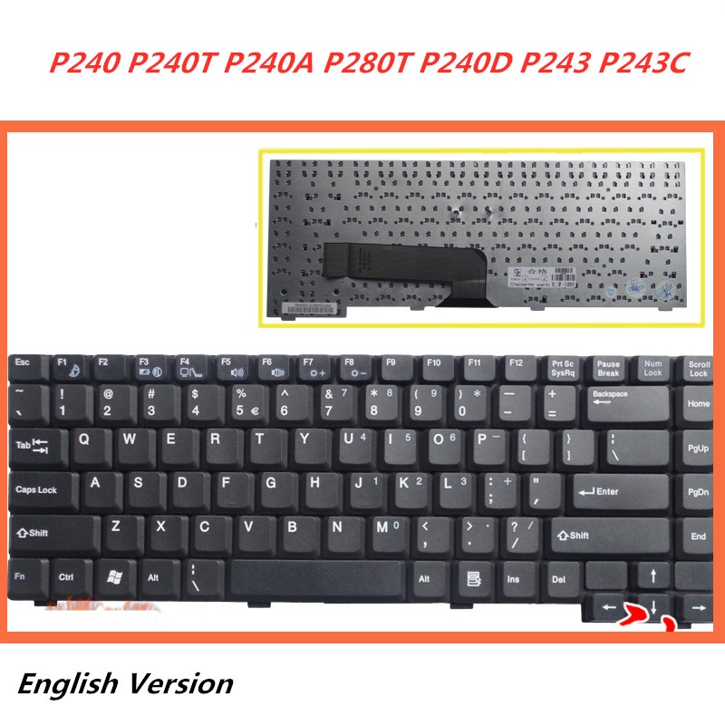 Laptop English Keyboard For Hasee P P T P A P T P D P