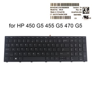 English Backlight Keyboard For HP ProBook 450 G5 455 G5 470 G5 US