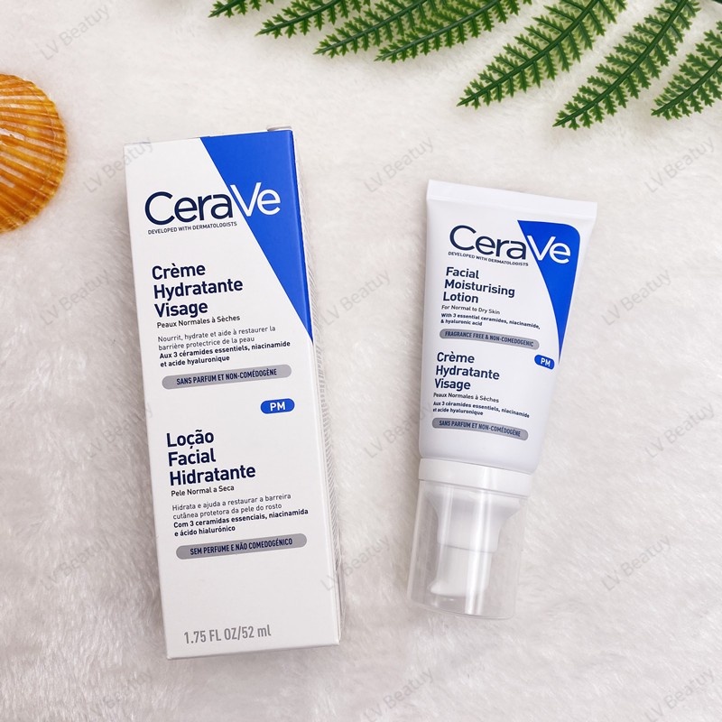 พรอมสง Cerave Facial Moisturising Lotion PM 52ml ของแทฉลากไทย ผลต