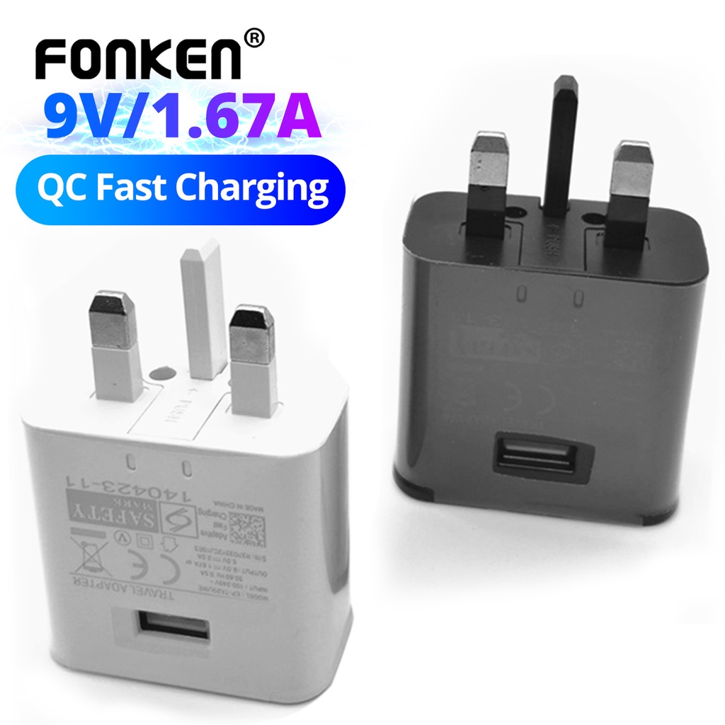 Fonken อะแดปเตอรชารจไฟ USB Type C 9V1 67A ชารจเรว สาหรบ Samsung