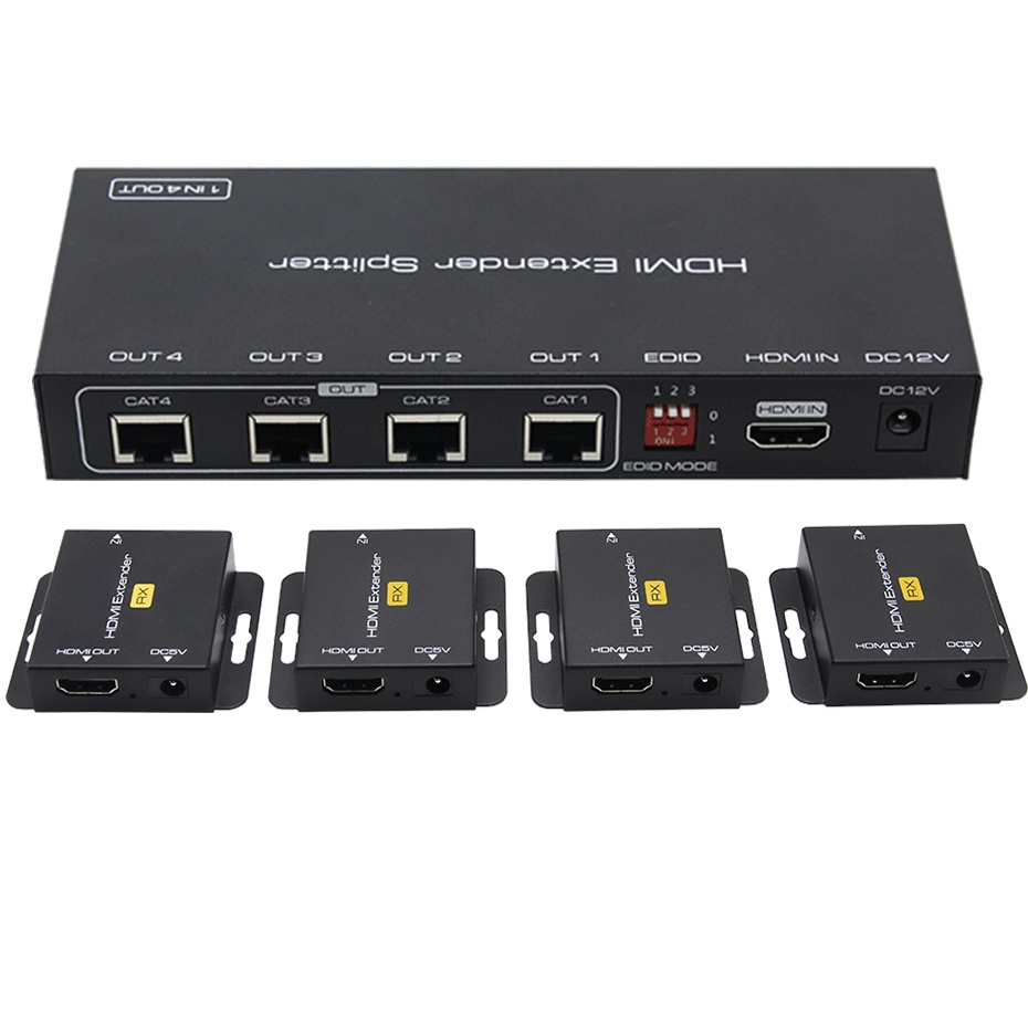 Hdmi Splitter Extender X Extender Hdmi Over Ethernet Multiple